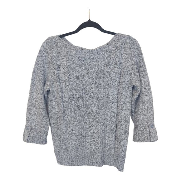 Rebecca Malone‎ Cable Knit Sweater with button up 3/4 sleeve Size Small - Picture 1 of 5